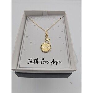 New Directions ~ Faith ~Necklace & Pendant ~ Faith New In Box Great Gift